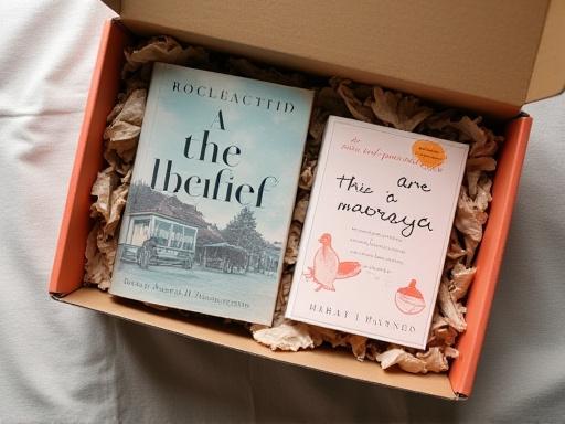 एक मासिक पुस्तक सब्सक्रिप्शन बॉक्स जिसमें किताबें और साहित्यिक वस्तुएं शामिल हैं